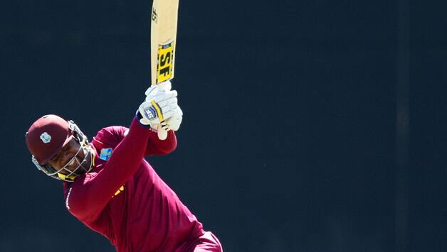Dwayne Smith (above) was dismissed for a duck after fast bowler, Tinashe Panyangara bowled him up in the second ball of the day © Getty Images