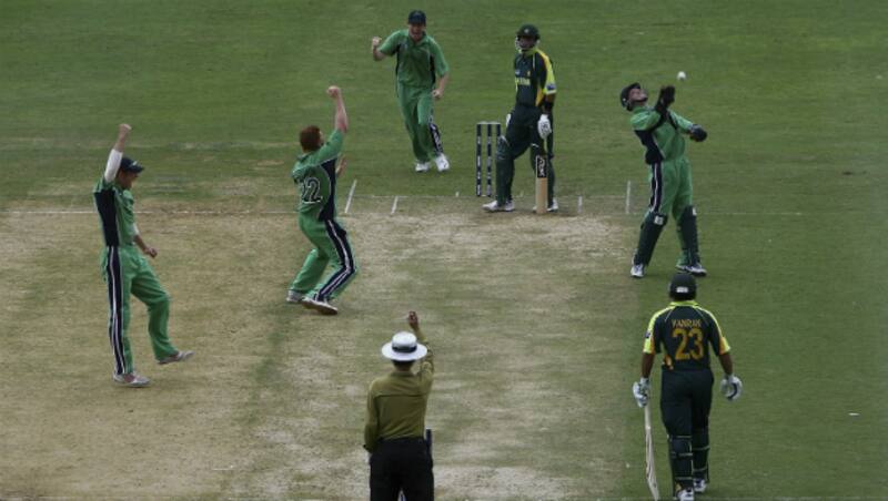 Ireland defeated Pakistan in the ICC Cricket World Cup 2007 by three wickets, causing the latter's early exit from the tournament &Acirc;&copy; Getty Images