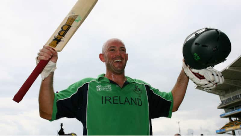 Jeremy Bray scored Irelandâs first World Cup hundred © Getty Images