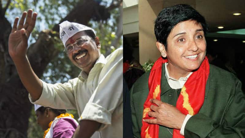 Arvind Kejriwal (left) and Kiran Bedi © Getty Images