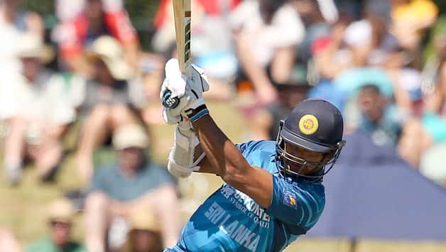 Kumar Sangakkara (above) was dismissed for mere eight by Tinashe Panyangara © Getty Images (File Photo)