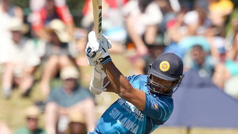 Kumar Sangakkara (above) was dismissed for mere eight by Tinashe Panyangara &Acirc;&copy; Getty Images (File Photo)