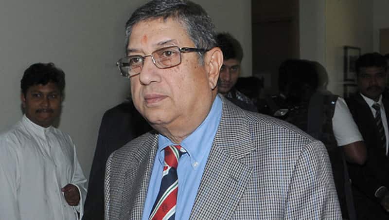 It is rumoured that Anurag Thakur may no longer be a part of the N Srinivasan (above) camp after having been one of the important members of that faction &copy; Getty Images
