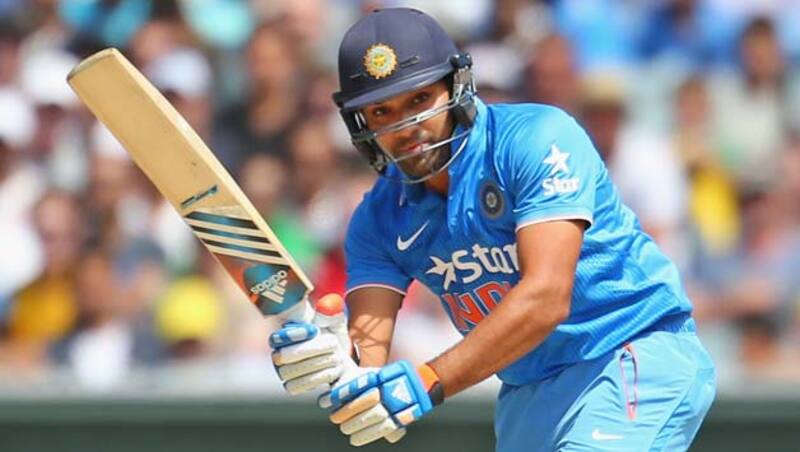 Rohit Sharma (Above) has been in brilliant frm and is well supported by Suresh Raina at the other end &copy; Getty Images