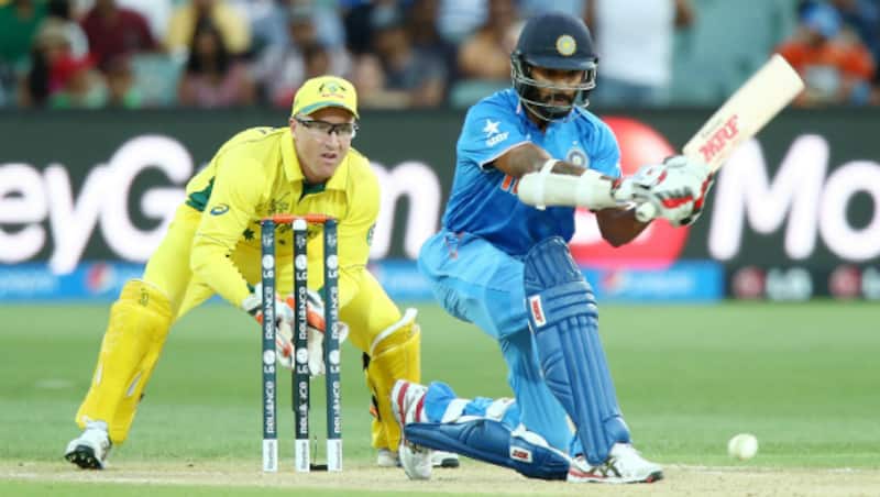 Shikhar Dhawan scored a half-century in the warm-up match against Australia &Acirc;&copy; Getty Images