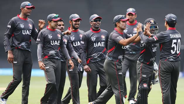 UAE-players-celebrate-the-wicvket-Aaron-84 - Cricket Country - 628 x 355 jpeg 32kB