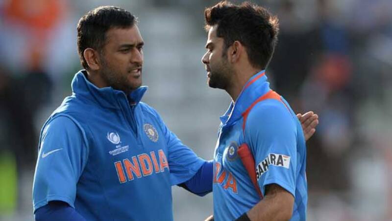 MS Dhoni (left) and Virat Kohli (Right) are going to be key in India's success at the ICC Cricket World Cup 2015 © Getty Images
