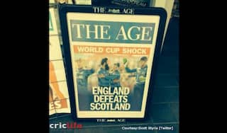 Australian newspaper The Age terms England’s win against Scotland as ‘Cricket shock’