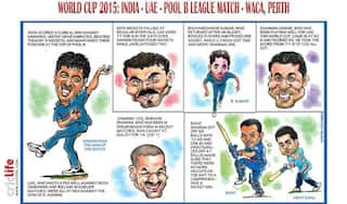 ICC Cricket World Cup 2015: India vs United Arab Emirates, Pool B match in Perth in caricatures