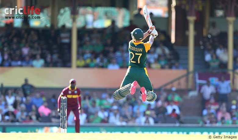 ICC Cricket World Cup 2015: South Africa batsman Rilee Rossouw — the acrobat!