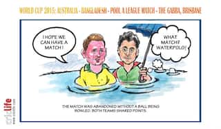 ICC Cricket World Cup 2015: Australia vs Bangladesh, Pool A match in Brisbane in caricatures