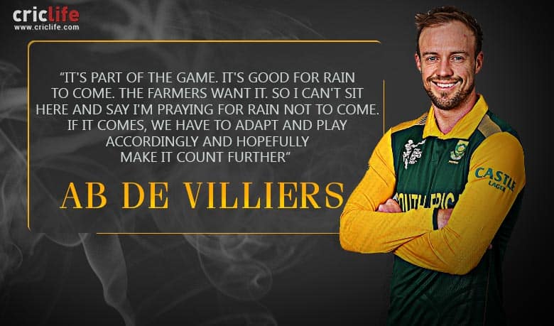 AB de Villiers hopes it doesn’t rain on South Africa’s parade ahead of match against West Indies in ICC Cricket World Cup 2015