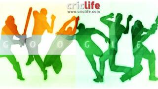 Google Doodle ahead of India-Pakistan clash in ICC Cricket World Cup 2015