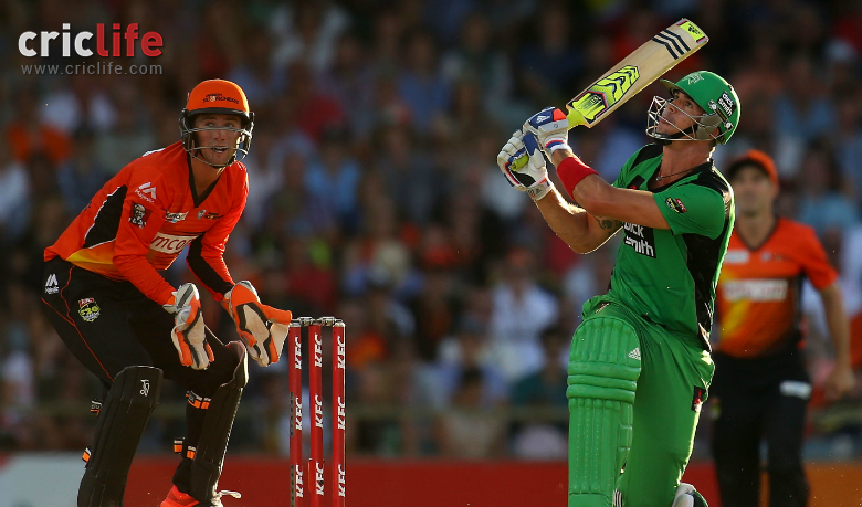 Kevin Pietersen’s trademark switch-hit six off Brad Hogg