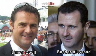 Simon Doull and Bashar al-Assad