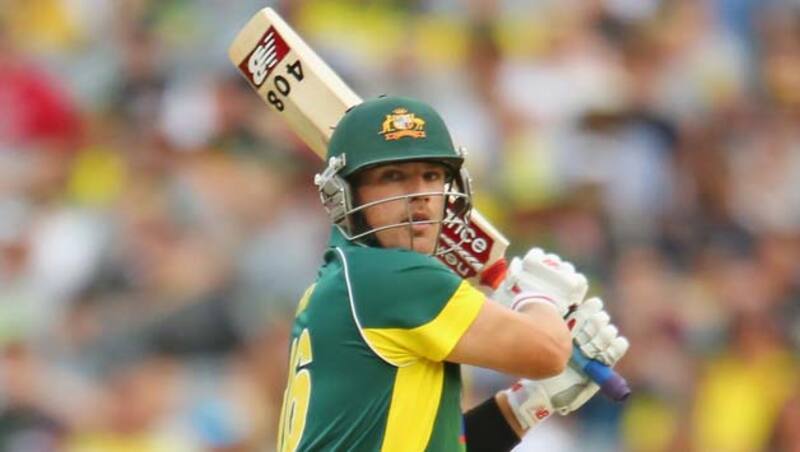 Aaron Finch top scored for Australia with 135 &Acirc;&copy; Getty Images