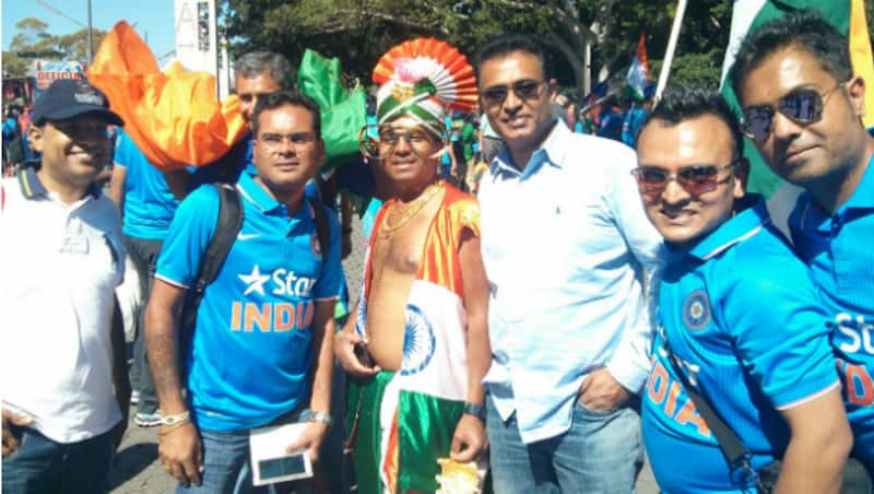 The Indian fans, as expected, have turned in large numbers! Photo courtesy: Nishad Pai Vaidya
