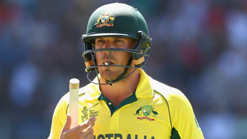 Aaron Finch was dismissed for a score of four off nine deliveries &Acirc;&copy; Getty Images