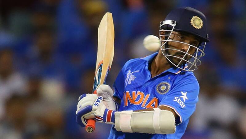 Ajinkya Rahane was unfortunately dismissed for 19 after being run out © Getty Images