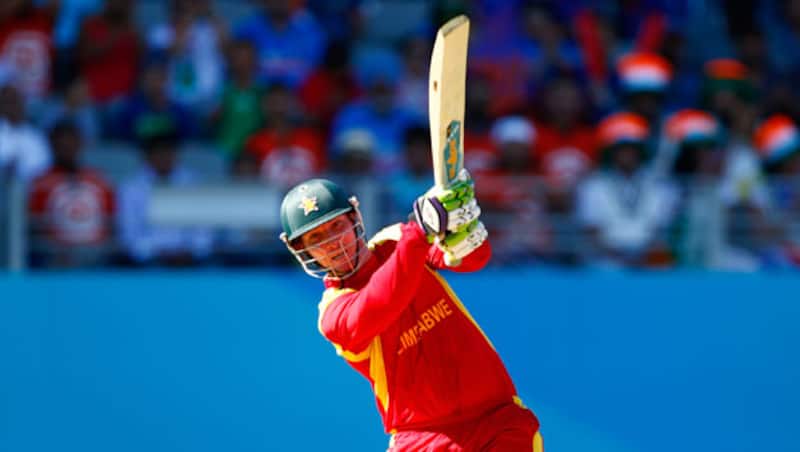 Brendan Taylor (above) contributed 77 while Craig Ervine contributed 20 along with three extras &Acirc;&copy; Getty Images