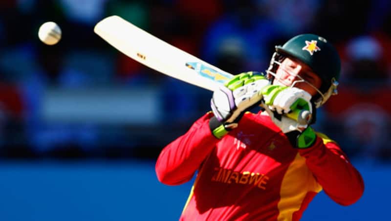 Brendan Taylor (above) was dismissed for an impressive 138 by Mohit Sharma after being caught by Shikhar Dhawan © Getty Images