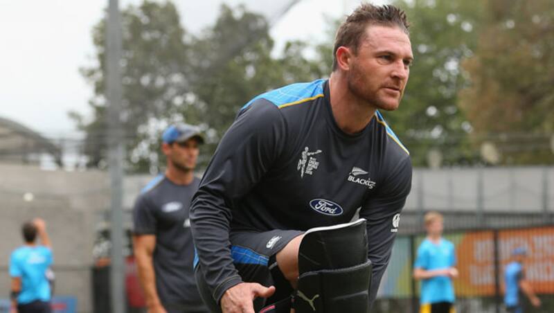Brendan McCullum gears up for the challenge tomorrow &Acirc;&copy; Getty Images