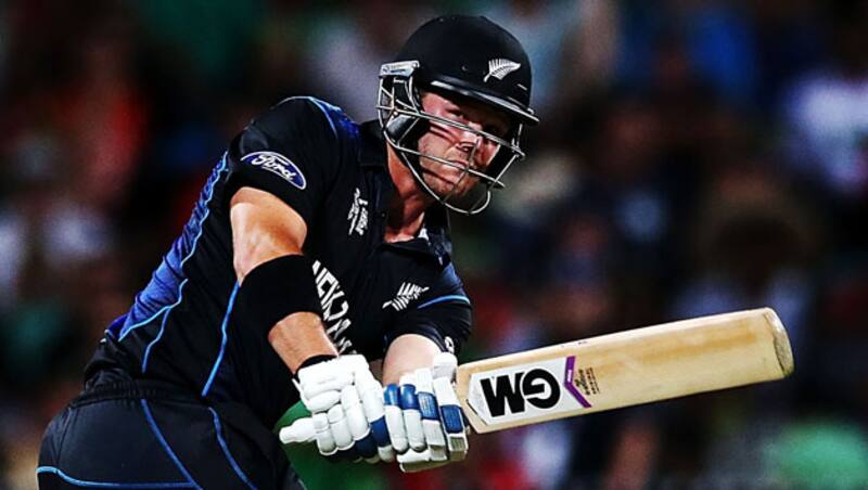 Corey Anderson (above) was dismissed for mere 15 by fast-bowler, Andre Russell, after being caught by Chris Gayle at mid-wicket &copy; Getty Images