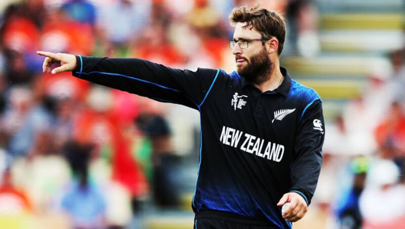 Marlon Samuels was dismissed for 27 by fast-bowler, Trent Boult after Daniel Vettori (above) took a screaming one handed catch at third-man boundary &Acirc;&copy; Getty Images