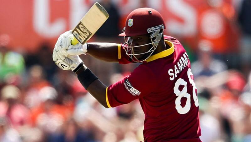 Currently, Darren Sammy (above) is batting on 19 along with Jason Holder on 11 &copy; Getty Images