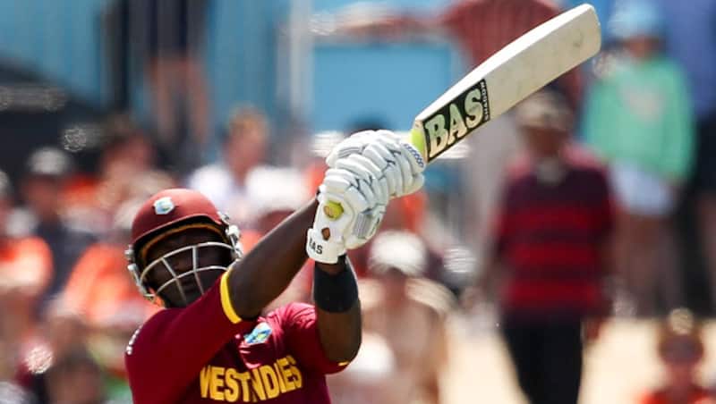 Darren Sammy (above) is currently batting on 15 along with skipper, Jason Holder on one © Getty Images