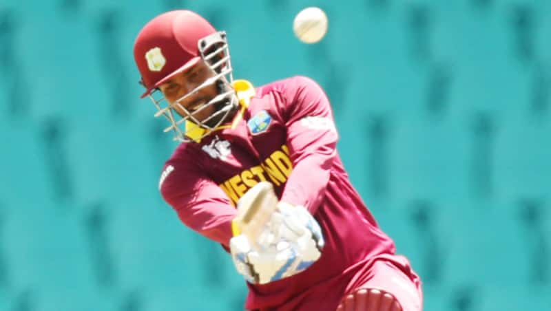 Denesh Ramdin (above) was dismissed for a golden duck by fast-bowler, Umesh Yadav after being played down on to the stumps off the first ball &copy; Getty Images