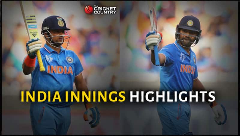 Suresh Raina (left) and Rohit Sharma were the heroes for India &Acirc;&copy; Getty Images