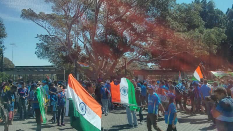 Indian fans at the Sydney Cricket Ground. Photo courtesy: Nishad Pai Vaidya