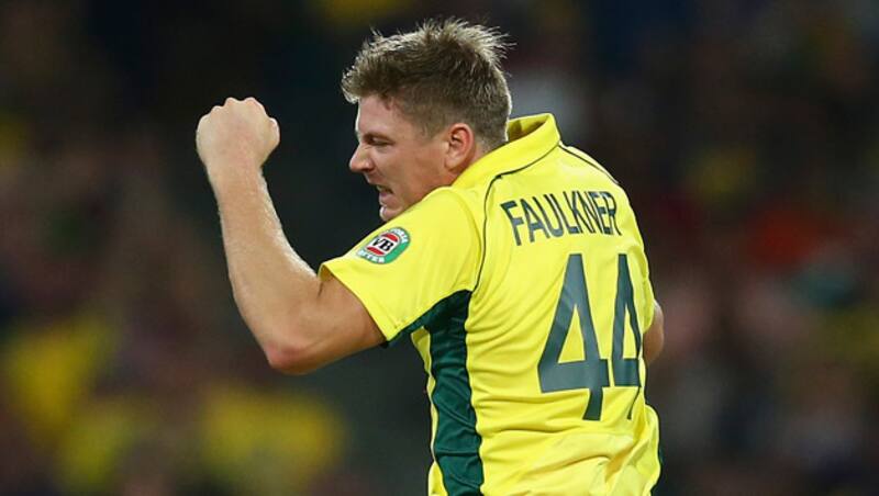 Ravichandran Ashwin was dismissed for mere five by fast-bowler, James Faulkner (above) after being bowled by him &Acirc;&copy; Getty Images