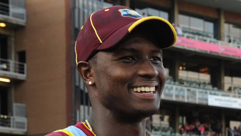 Jason Holder's fifty came off 56 deliveries including three fours and three sixes along with a strike-rate of 89.30 &copy; Getty Images