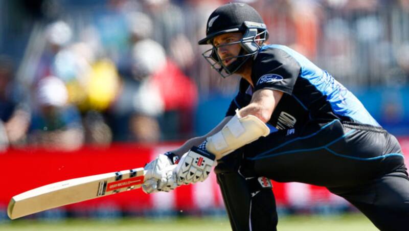 Martin Guptill contributed 21 and Kane Williamson (above) contributed 28 along with an extra in the 50-run stand &Acirc;&copy; Getty Images