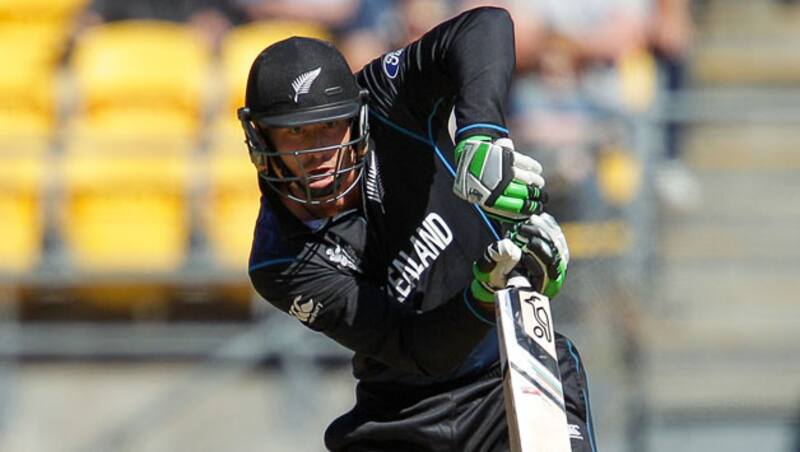 Martin Guptill (above) was dismissed for 23, owing to a run-out by Hashim Amla and a miscommunication with Ross Taylor at the non-strikers end &Acirc;&copy; Getty Images
