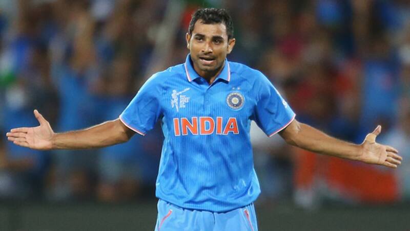 Mohammad Shami troubled batsmen with short bowling, picking three wickets &copy; Getty Images