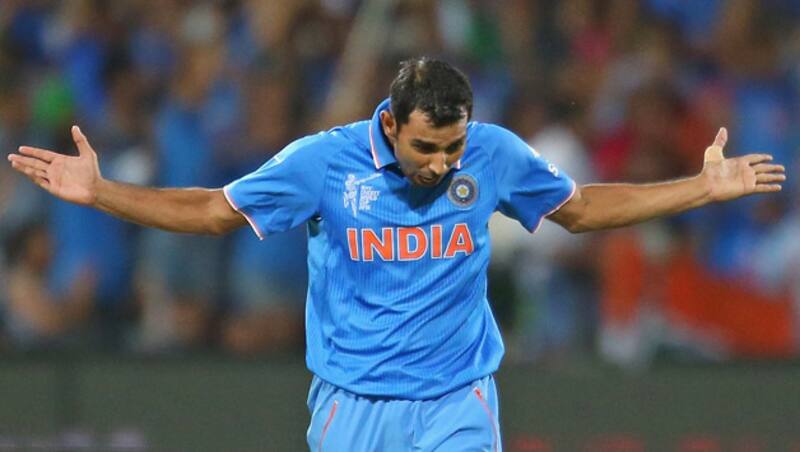 Mohammed Shami has so far claimed a couple for just 19 in six overs &copy; Getty Images