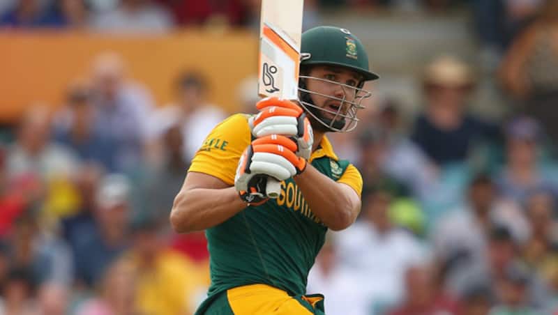 Faf Du Plessis contributed 24 while Rilee Rossouw (above) contributed 20 along with six extras in the 50-run stand &Acirc;&copy; Getty Images