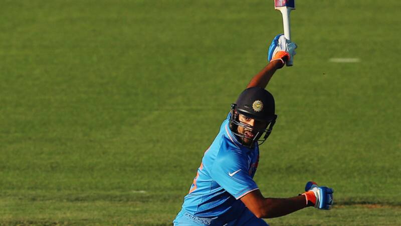 Rohit Sharma is batting on 10 &Acirc;&copy; Getty Images