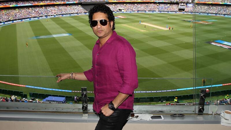 Sachin Tendulkar was in Sydney to watch the Semi-Final &Acirc;&copy; Getty Images