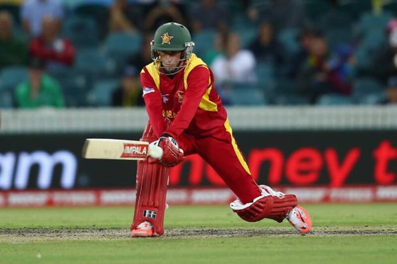 Brendan Taylor contributed 33, while Sean Williams (above) contributed 16 along with an extra, in the stand &Acirc;&copy; Getty Images
