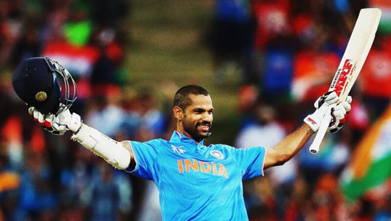 Shikhar Dhawan slammed his second century of this World Cup &Acirc;&copy; Getty Images