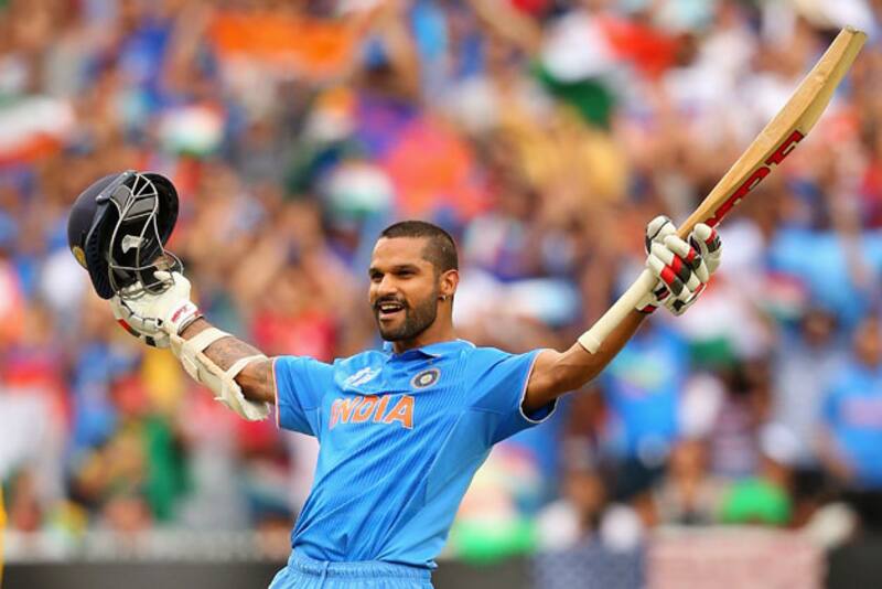 Shikhar Dhawan's hundred came off 84 deliveries including 11 boundaries and five sixes along with a strike-rate of 119.00 &Acirc;&copy; Getty Images