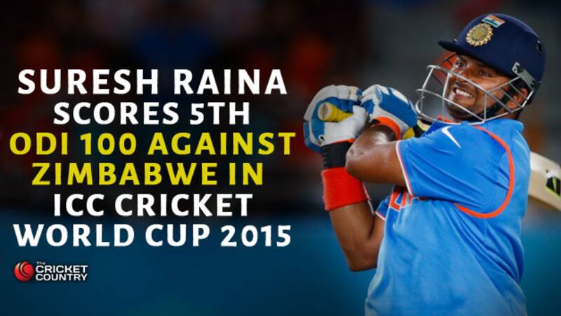 Suresh Raina's hundred came off 94 deliveries including eight boundaries and four sixes along with a strike-rate of 106.38 &Acirc;&copy; Getty Images