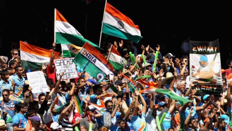 The Indian supporters, or the Swami Army, have dominated the venues of India's matches so far &Acirc;&copy; Getty Images