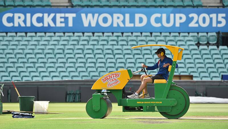 Andy Atkinson, ICC pitch guru supervised the preparations ahead of World Cup semi-final between India and Australia &Acirc;&copy; AFP