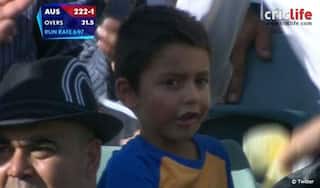 Young Afghan boy feels David Warner’s wrath