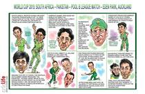 ICC Cricket World Cup 2015: Pakistan vs South Africa, Pool B match in Auckland in caricatures